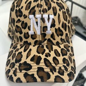 Leopard Print NY Cap